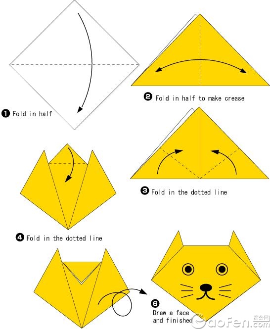 折纸示意图