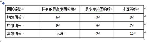 团长等级