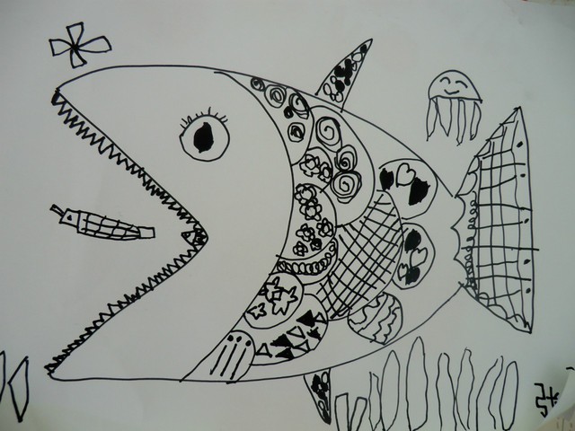 线描画——《大鱼》
