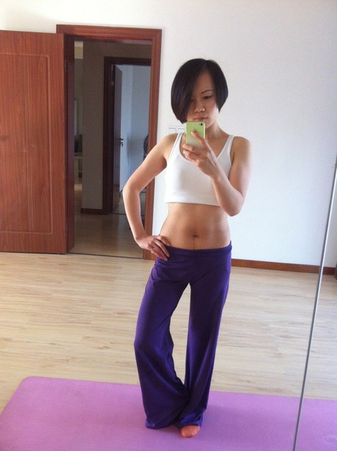 9月宝妈秀身材之正面