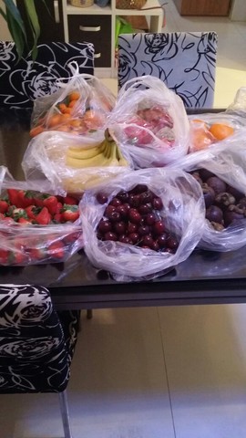 刚才老公给买的水果,真心吃不了啊!