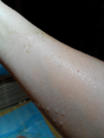 二十分钟后胳膊出汗了