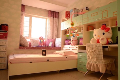 我女儿的房间,其实一开始以为是要生儿子的