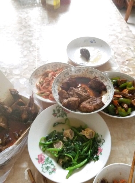 你们一顿饭都几个菜啊?