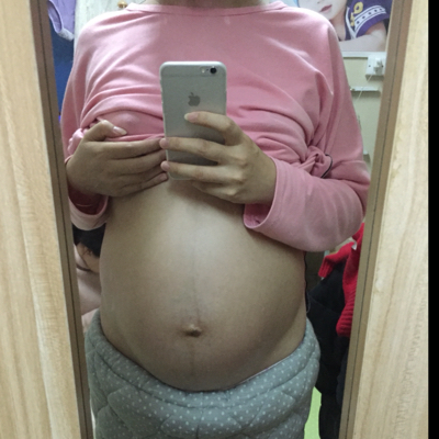 七个月男宝最准肚型图图片