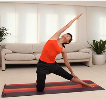 5式减肥瑜伽巧妙瘦上身之五拉伸体侧