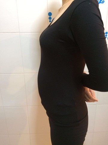 肚子最大的孕妇三个月图片
